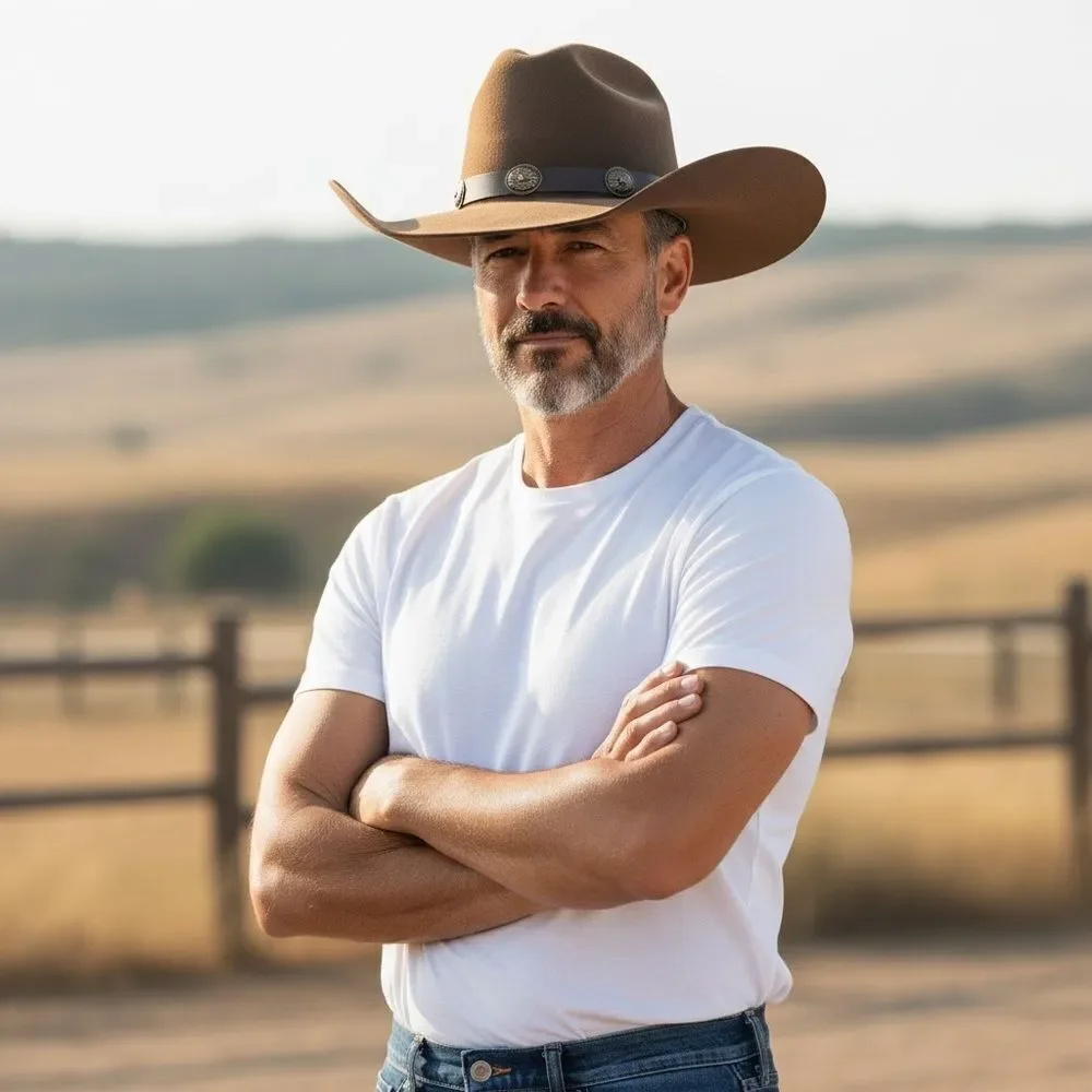 Bailey Dark Brown XX Wool Cowboy Hat 7 1/8” Style: Tombstone